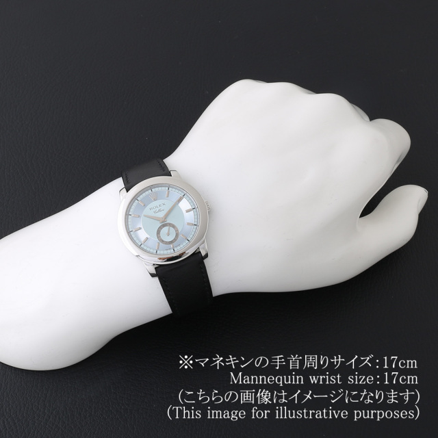 ロレックス メンズ チェリーニ用 純正 ブルー ワニ革バンド新品
