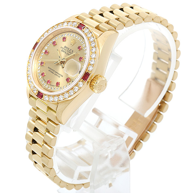 デイトジャスト ベゼルダイヤ/4Pルビー サークルダイヤ/10Pルビー 69068LR サブ画像１