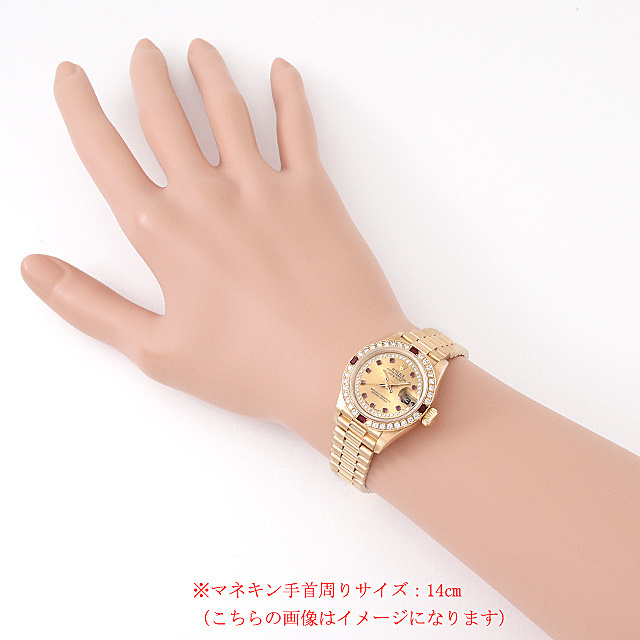 デイトジャスト ベゼルダイヤ/4Pルビー サークルダイヤ/10Pルビー 69068LR サブ画像３