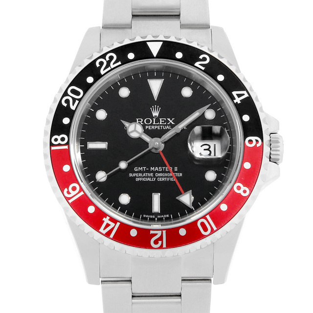16710 ブラック ROLEX（ロレックス）GMTマスターII 赤黒ベゼル 中古 