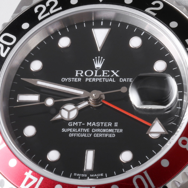 16710 ブラック ROLEX（ロレックス）GMTマスターII 赤黒ベゼル 中古 