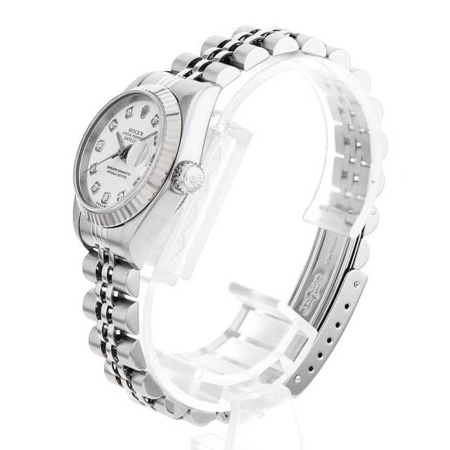 79174G ホワイト ROLEX（ロレックス）デイトジャスト 10Pダイヤ 中古