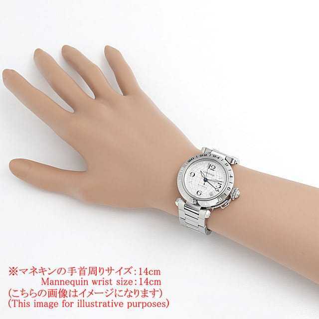 W31078M7 シルバー Cartier（カルティエ）パシャC GMT メリディアン  