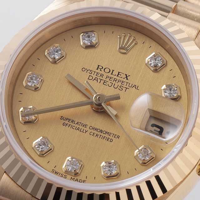 69178G シャンパン ROLEX（ロレックス）デイトジャスト 10Pダイヤ 中古