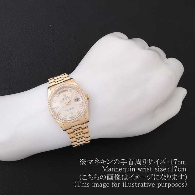 ROLEXデイデイトシルバー色ダイヤル　ダイヤ、バケットダイヤ　文字盤　ダイヤル 118239NG シェル ROLEX（ロレックス） デイデイト 8Pラウンド/2P