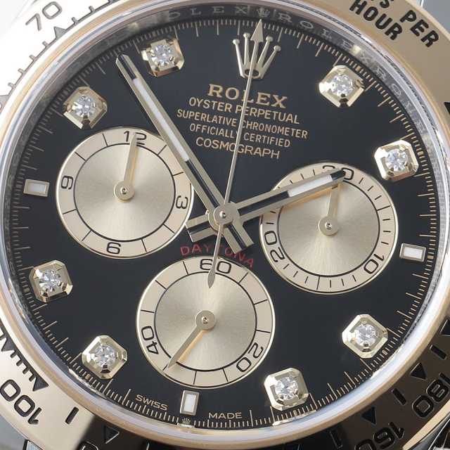 126503G ブラック ROLEX（ロレックス）コスモグラフ デイトナ 8Pダイヤ