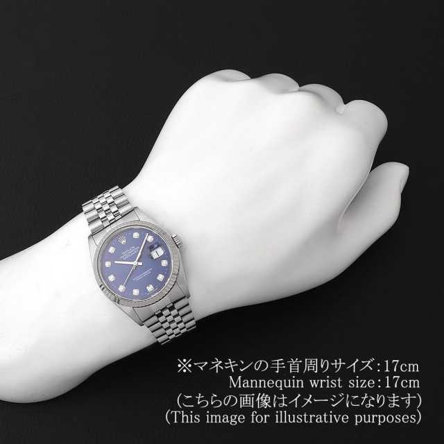 16234G ブルー ROLEX（ロレックス）デイトジャスト 10Pダイヤ 中古