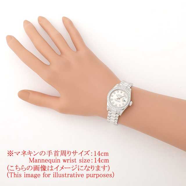 ROLEX ロレックス 179136G デイトジャスト 10P ベゼル ダイヤモンド 腕時計 PT PT ダイヤモンド レディース [中古] 179136G シルバー ROLEX（ロレックス）デイトジャスト ベゼルダイヤ