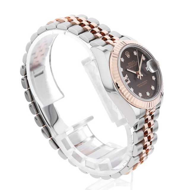 中古 ロレックス ROLEX 279171 ランダムシリアル チョコレートブラウン レディース 腕時計 ROLEX - 中古 ロレックス ROLEX 279171 ランダムシリアル チョコレート