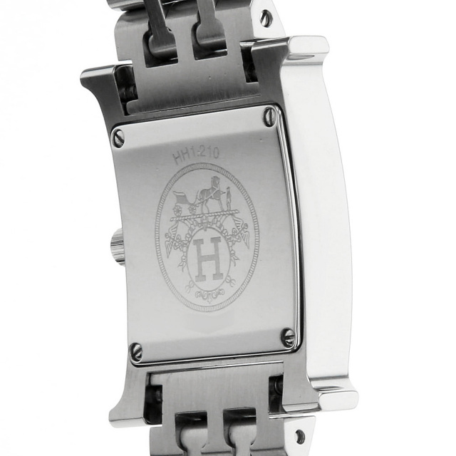 エルメス HERMES 腕時計 Hウォッチ HH1.210 スクエア ホワイト  