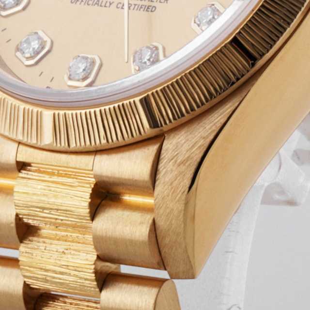 69278G シャンパン ROLEX（ロレックス）デイトジャスト バークベゼル