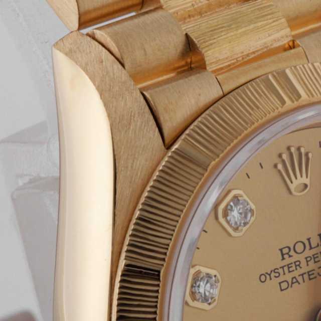 69278G シャンパン ROLEX（ロレックス）デイトジャスト バークベゼル