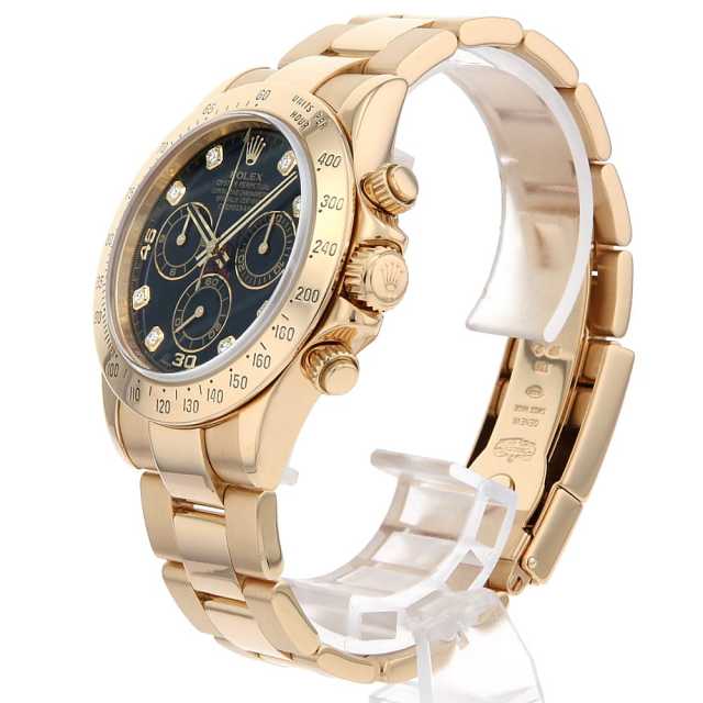 116528G ブラック ROLEX（ロレックス）コスモグラフ デイトナ 8Pダイヤ