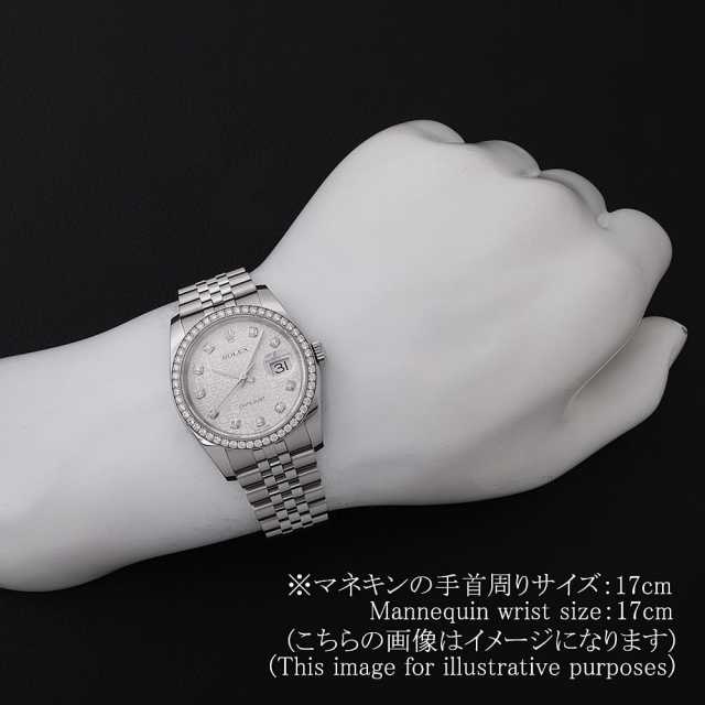 116244G シルバー ROLEX（ロレックス）デイトジャスト ベゼルダイヤ