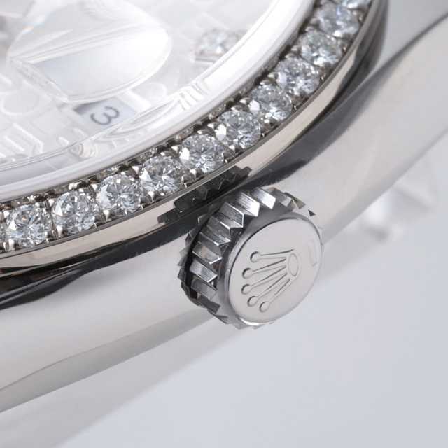 116244G シルバー ROLEX（ロレックス）デイトジャスト ベゼルダイヤ