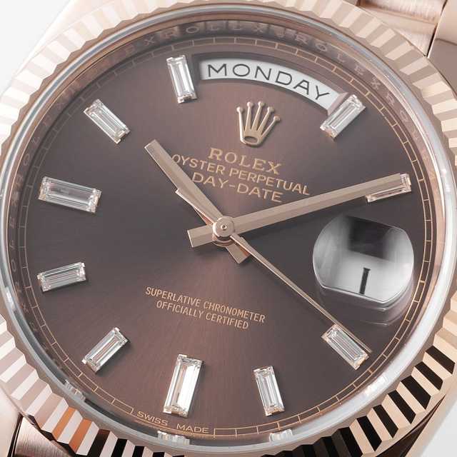 228235A チョコレートブラウン ROLEX（ロレックス）デイデイト40 10P
