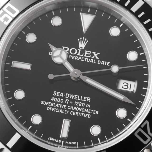 ROLEX シードゥエラー 16600 ブラックダイヤル 国際保証書付き ROLEX シードゥエラー 16600 ブラックダイヤル 国際保証書付き
