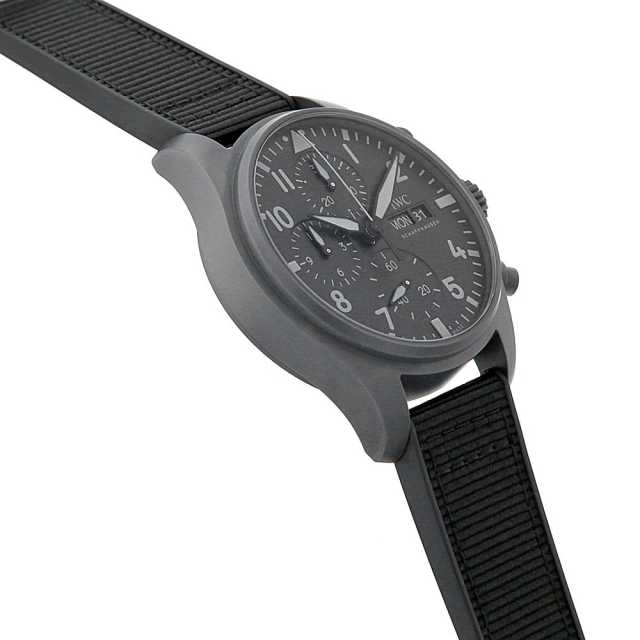 IW388106 ブラック IWC パイロットウォッチ クロノグラフ41