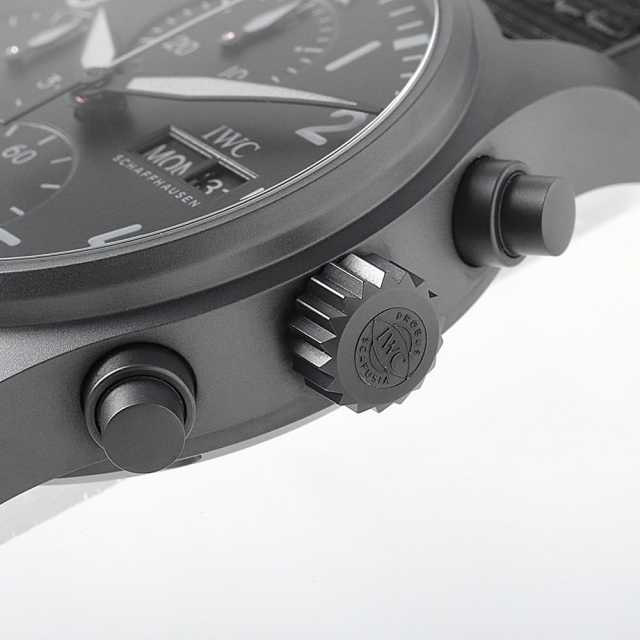 IW388106 ブラック IWC パイロットウォッチ クロノグラフ41