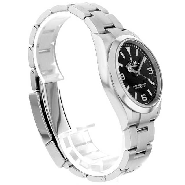 Nの筋書き✖️2枚 124270 ブラック ROLEX（ロレックス）エクスプローラー36 中古