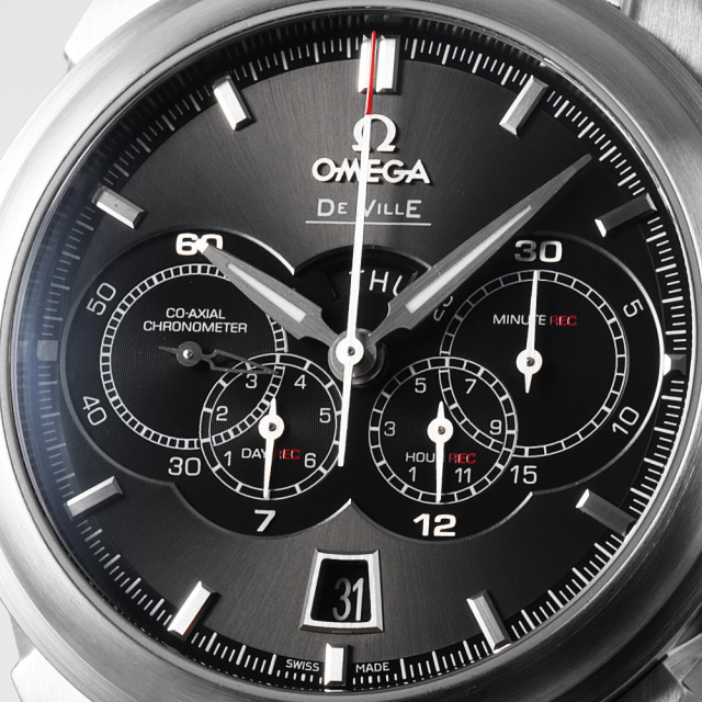 オメガ OMEGA デビル クロノグラフ 4カウンター コーアクシャル 422 10  