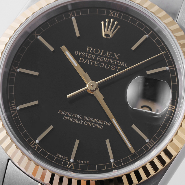 16233 ブラック ROLEX（ロレックス）デイトジャスト 中古 | 東京・大阪 