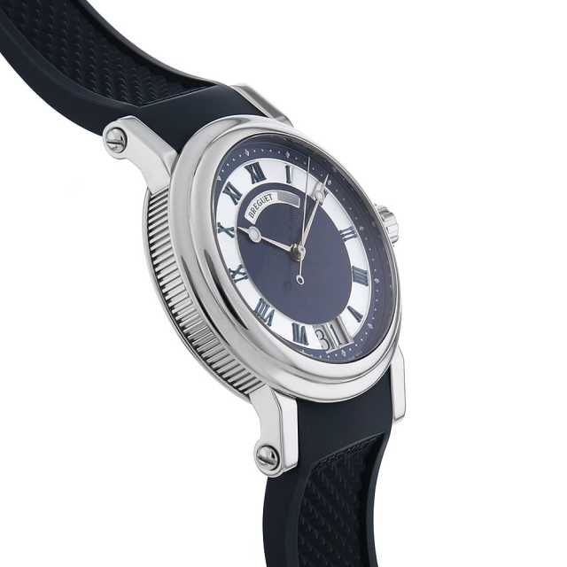 5817ST/Y2/5V8 ブルー Breguet（ブレゲ）マリーンIIラージデイト 中古