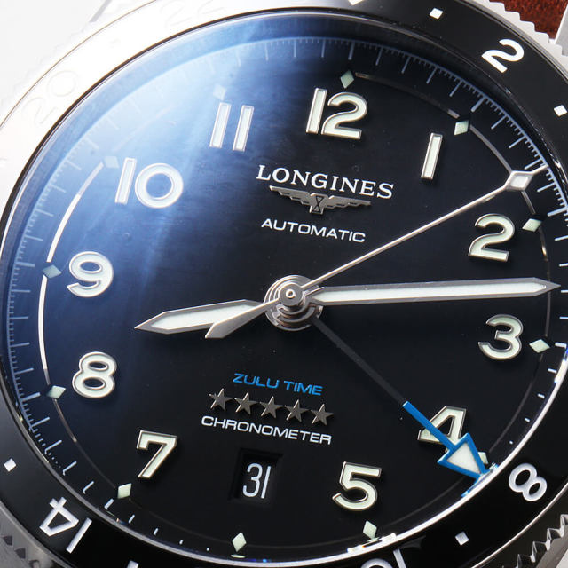 L3.812.4.53.2 ブラック LONGINES（ロンジン）スピリット ズールー  