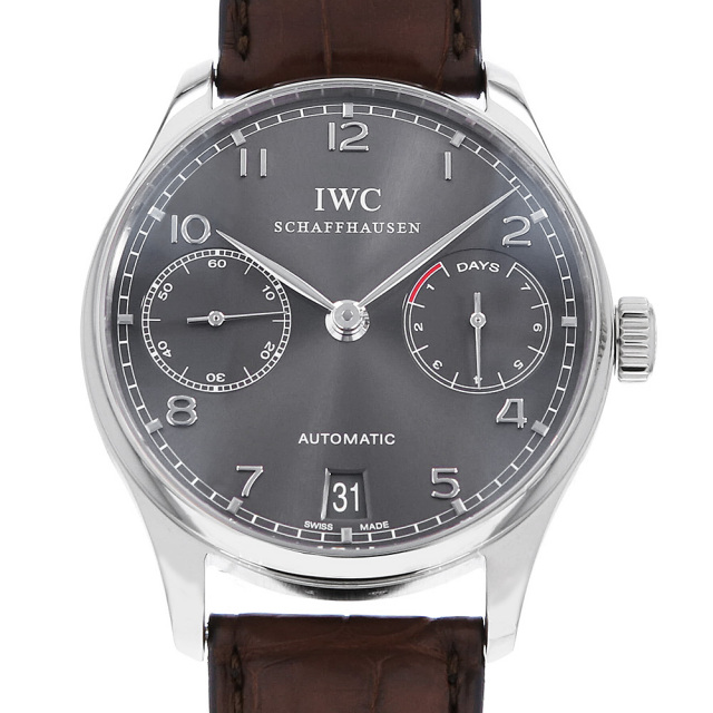 IW500106 グレー IWC ポルトギーゼ オートマティック 7デイズ 中古