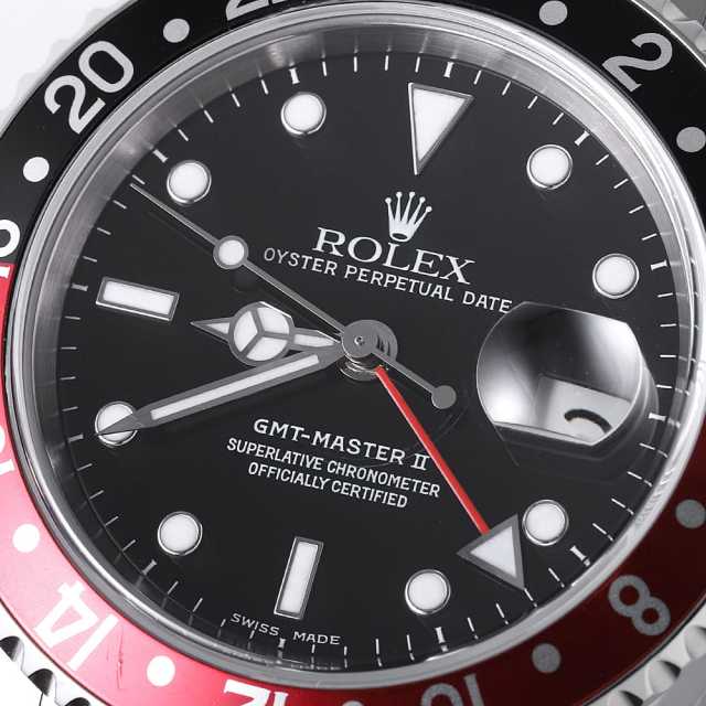 16710 ブラック ROLEX（ロレックス）GMTマスターII 赤黒ベゼル