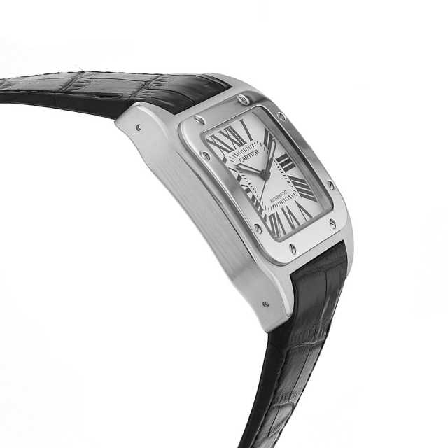 W20073X8 シルバー Cartier（カルティエ）サントス100 LM 中古