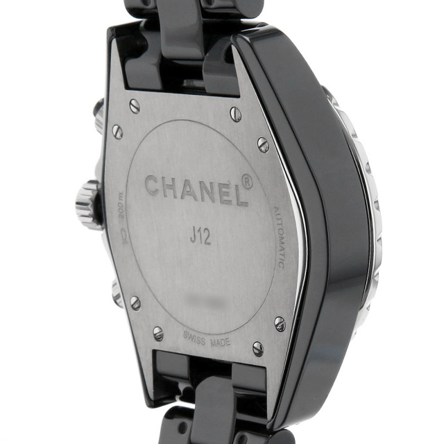 H1178 ブラック CHANEL（シャネル）J12 黒セラミック クロノグラフ  