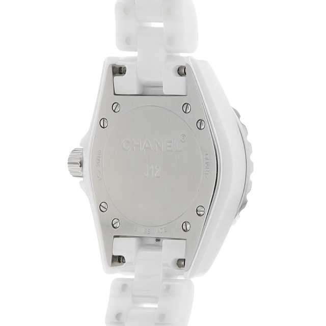 H1628 ホワイト CHANEL（シャネル）J12 白セラミック 12Pダイヤ 中古