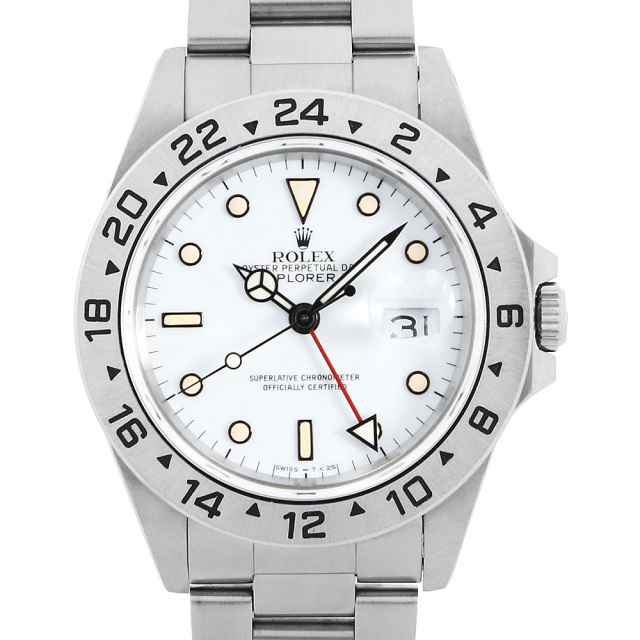 ロレックス エクスプローラー 16570 ホワイト L番 L番 中古 メンズΩ
