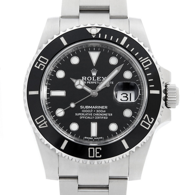 116610LN ブラック ROLEX（ロレックス）サブマリーナ デイト 中古  