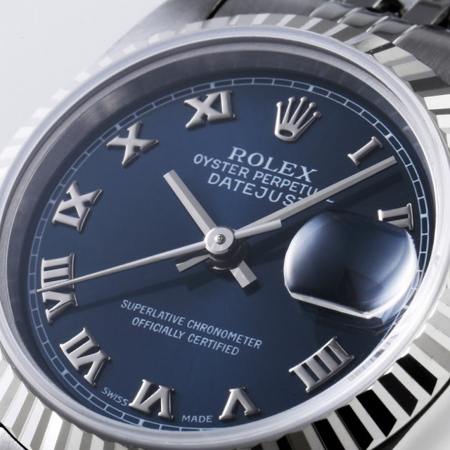 69174 ブルー ROLEX（ロレックス）デイトジャスト 中古 | 東京・大阪の  