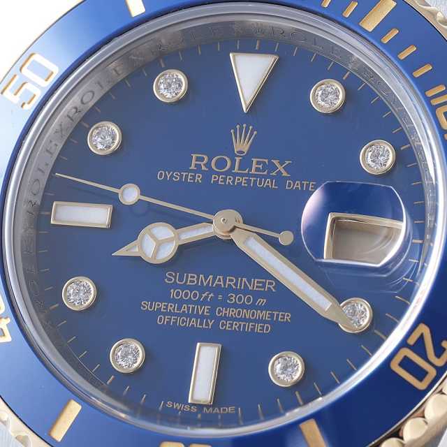 116613GLB ブルー ROLEX（ロレックス）サブマリーナ デイト 8Pダイヤ 