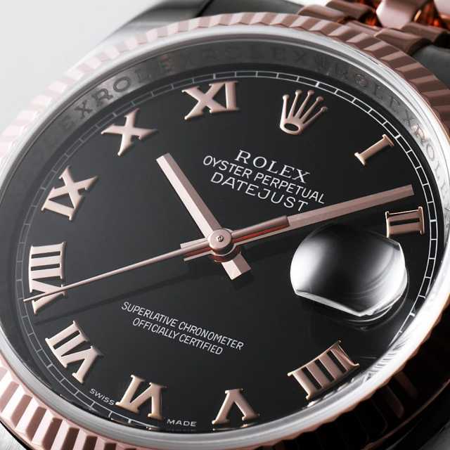 116231 ブラック ROLEX（ロレックス）デイトジャスト36 中古