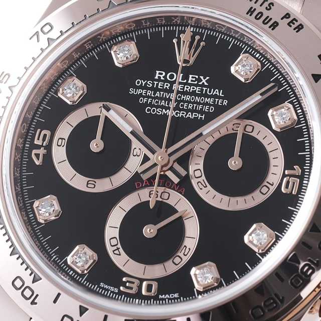 116505G ブラック ROLEX（ロレックス）コスモグラフ デイトナ 8Pダイヤ  