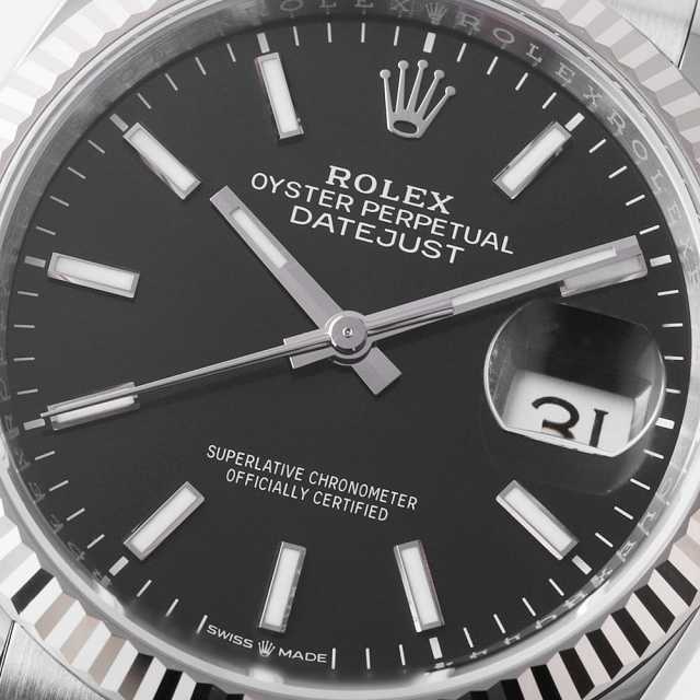 126234 ブラック ROLEX（ロレックス）デイトジャスト36 中古