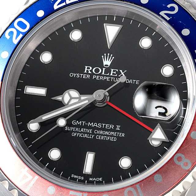 16710 ブラック ROLEX（ロレックス）GMTマスターII 赤青ベゼル