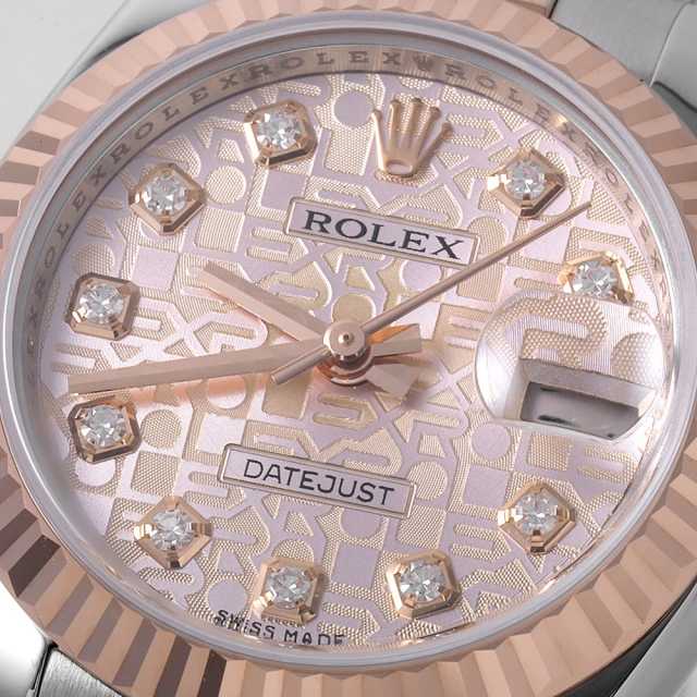 179171G ピンク ROLEX（ロレックス）デイトジャスト 10Pダイヤ 中古