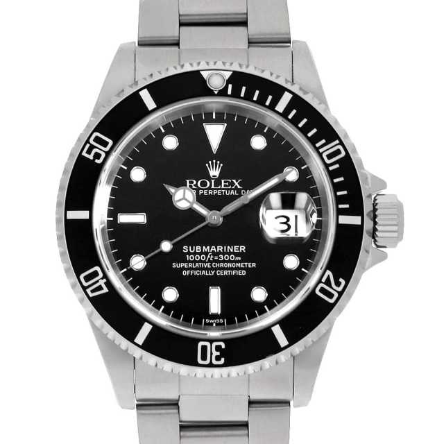 16610 ブラック ROLEX（ロレックス）サブマリーナ デイト 中古