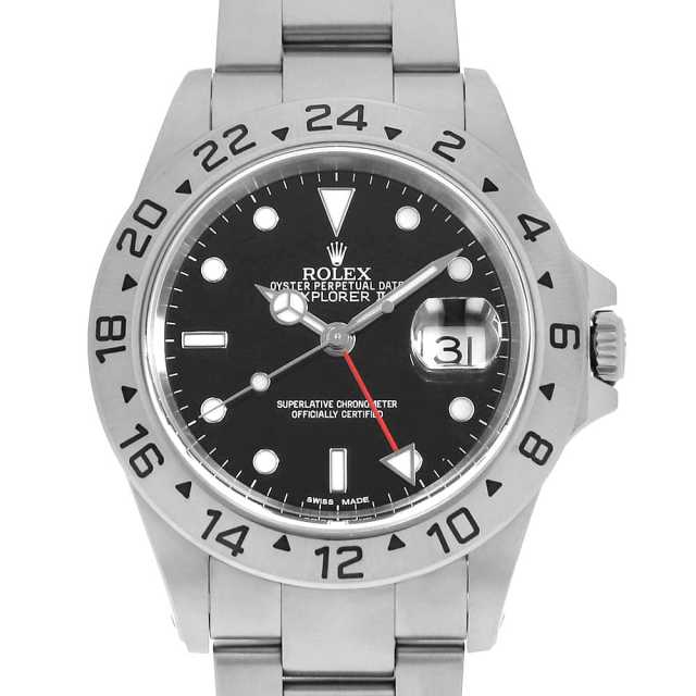 16570 ブラック ROLEX（ロレックス）エクスプローラーII 中古