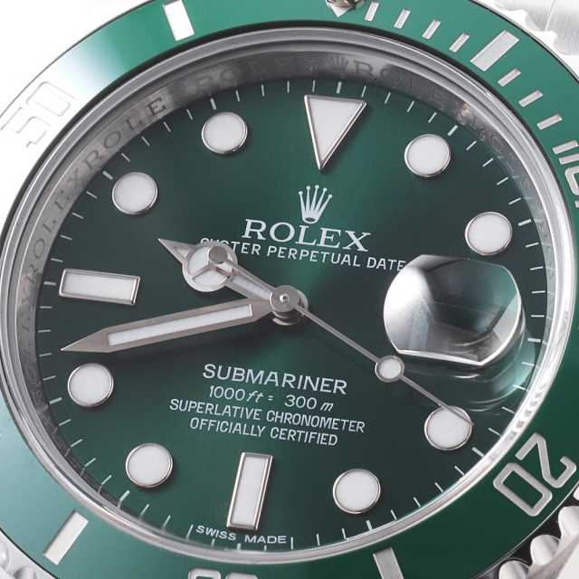 116610LV グリーン ROLEX（ロレックス）サブマリーナ デイト 中古