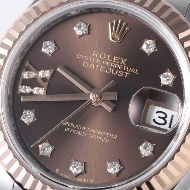 ロレックス　デイトジャスト　箱のみ　中古品　コマ付き　ROLEX 279171G チョコレートブラウン ROLEX（ロレックス）デイトジャスト 9P