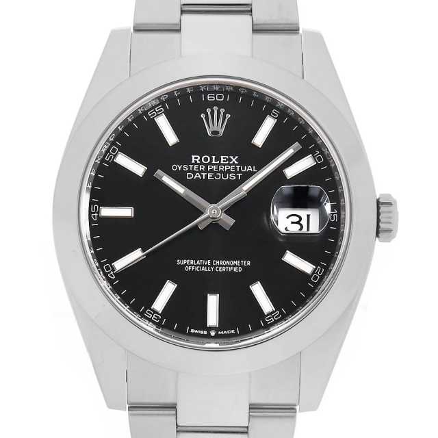 126300 ブラック ROLEX（ロレックス）デイトジャスト41 中古 | 東京  