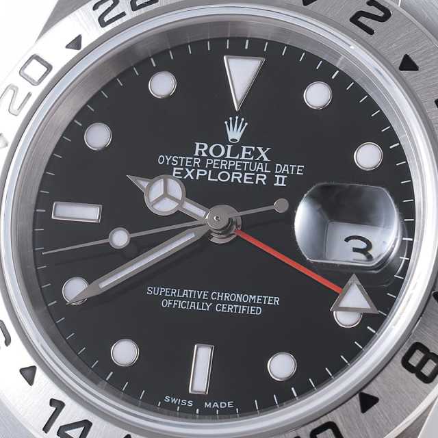 16570 ブラック ROLEX（ロレックス）エクスプローラーII 中古