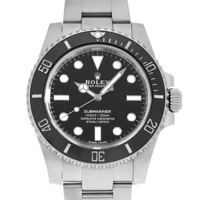 114060 ブラック ROLEX（ロレックス）サブマリーナ ノンデイト 中古  