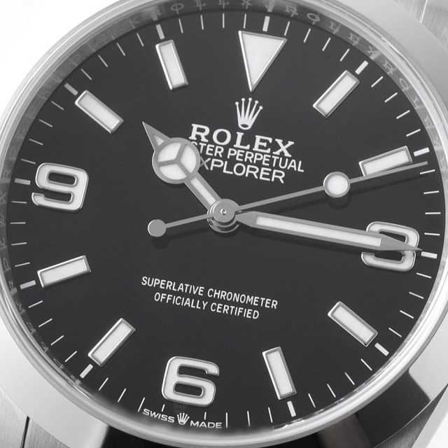 メンズの腕時計ブランド品 224270 ブラック ROLEX（ロレックス）エクスプローラー40 中古